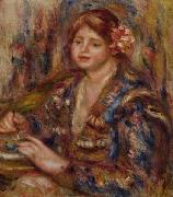 Pierre Auguste Renoir Woman with Rose Spain oil painting artist